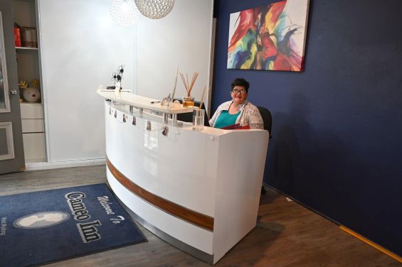 Reception area at West Wyalong motel